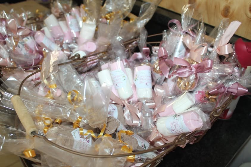 Gift favours prepared for the ladies